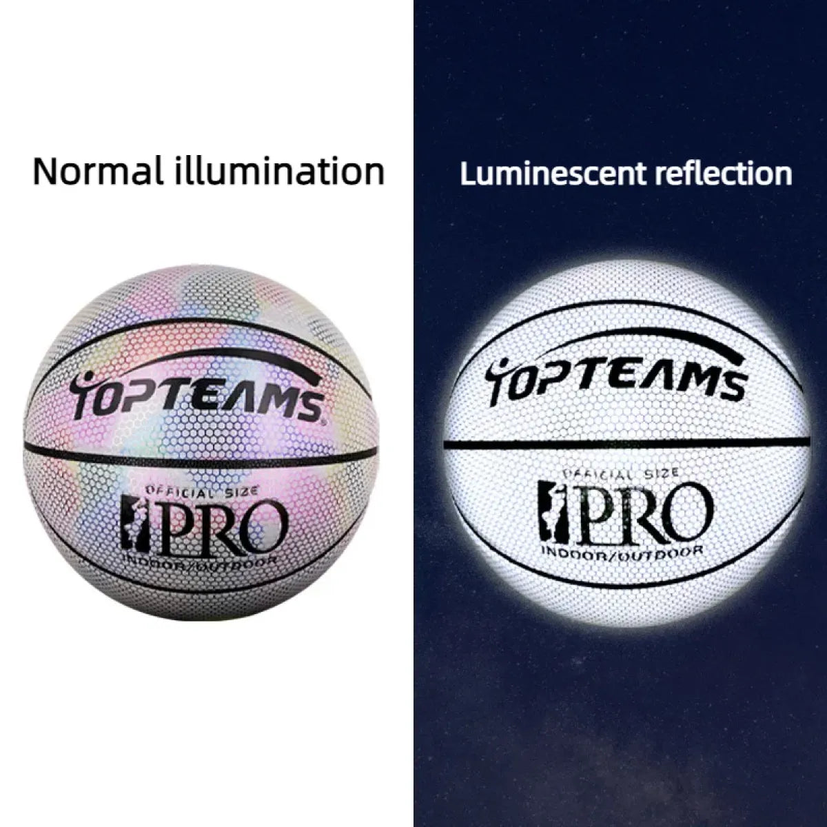 Holographic Basketball - Reflective Sports Ball By DUNKNEST