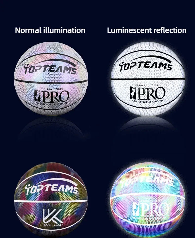 Holographic Basketball - Reflective Sports Ball By DUNKNEST
