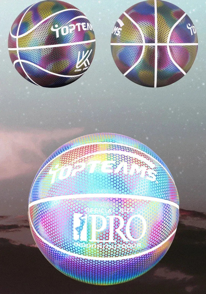 Holographic Basketball - Reflective Sports Ball By DUNKNEST
