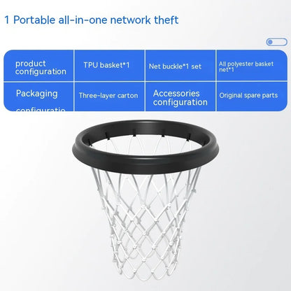Portable Removable Basketball Hoop Net - Indoor & Outdoor Professional Use By DUNKNEST
