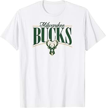 NBA Milwaukee Bucks Logo Arch T-Shirt By DUNKNEST