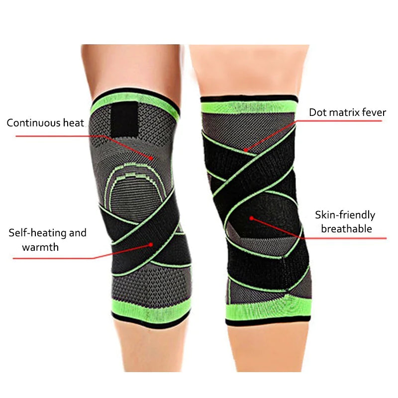 DUNKNEST 3D Compression Knee Brace for Sports & Fitness