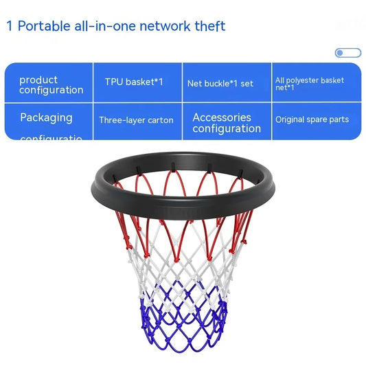 Portable Removable Basketball Hoop Net - Indoor & Outdoor Professional Use By DUNKNEST