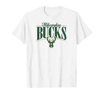 NBA Milwaukee Bucks Logo Arch T-Shirt By DUNKNEST