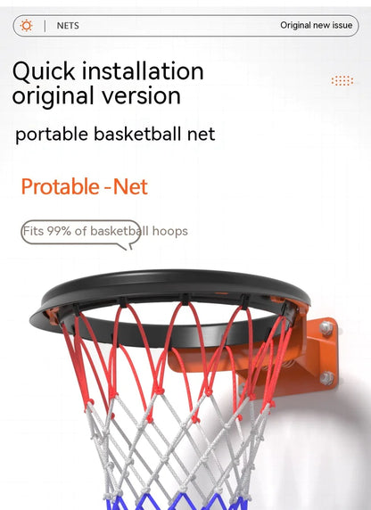 Portable Removable Basketball Hoop Net - Indoor & Outdoor Professional Use By DUNKNEST